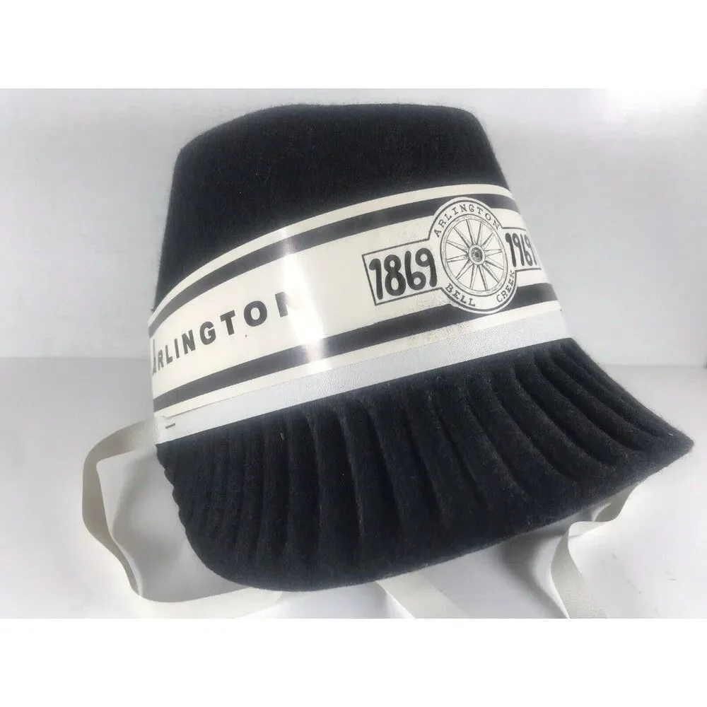 Arlington NE Centennial Felt Parade Poke Bonnet 1869 1969 Nebraska Commemorative